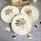 3-Piece Beginner Embroidery Kit – Floral & Plant Cross Stitch Set with Pre-Printed Cloth, 3 Hoops, and Color Threads